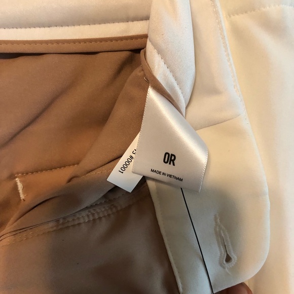 NWOT Express Women’s White High Rise Ankle Pants in Size 0 R - Picture 6 of 7